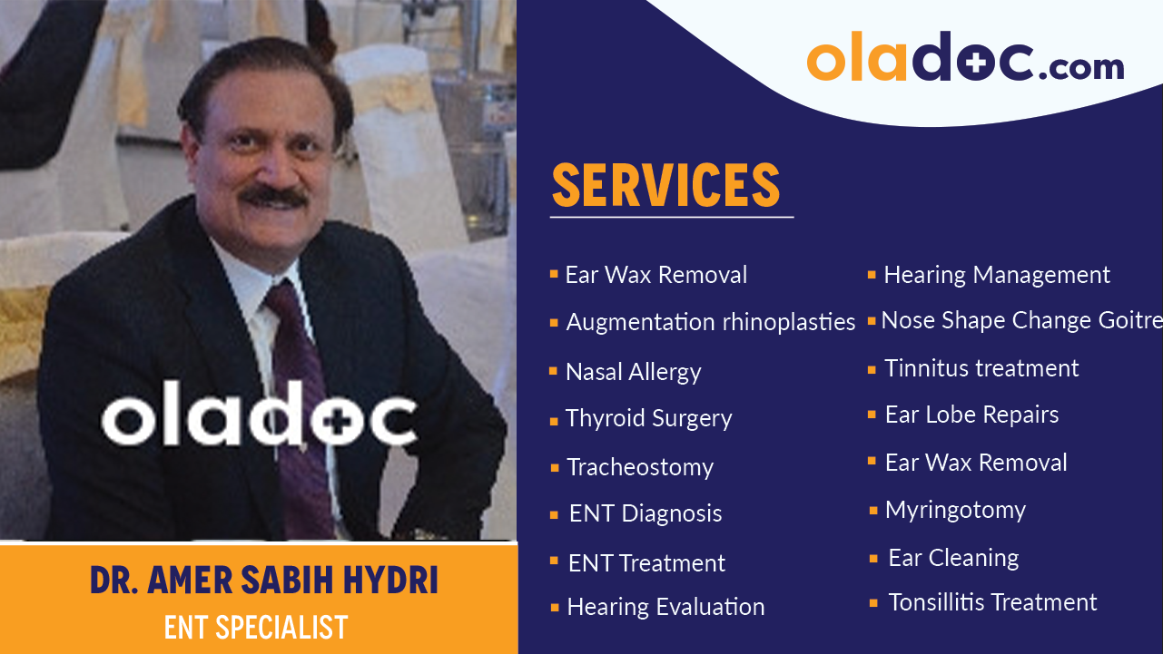 Services  provided by Dr. Amer Sabih Hydri